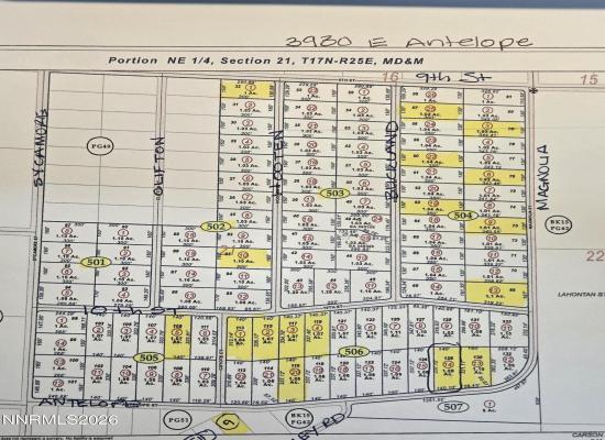 3930 E Antelope Street, 260000575, Silver Springs, Vacant Land / Lot,  for sale - J J Ballard,  Ballard Realty, Inc.
